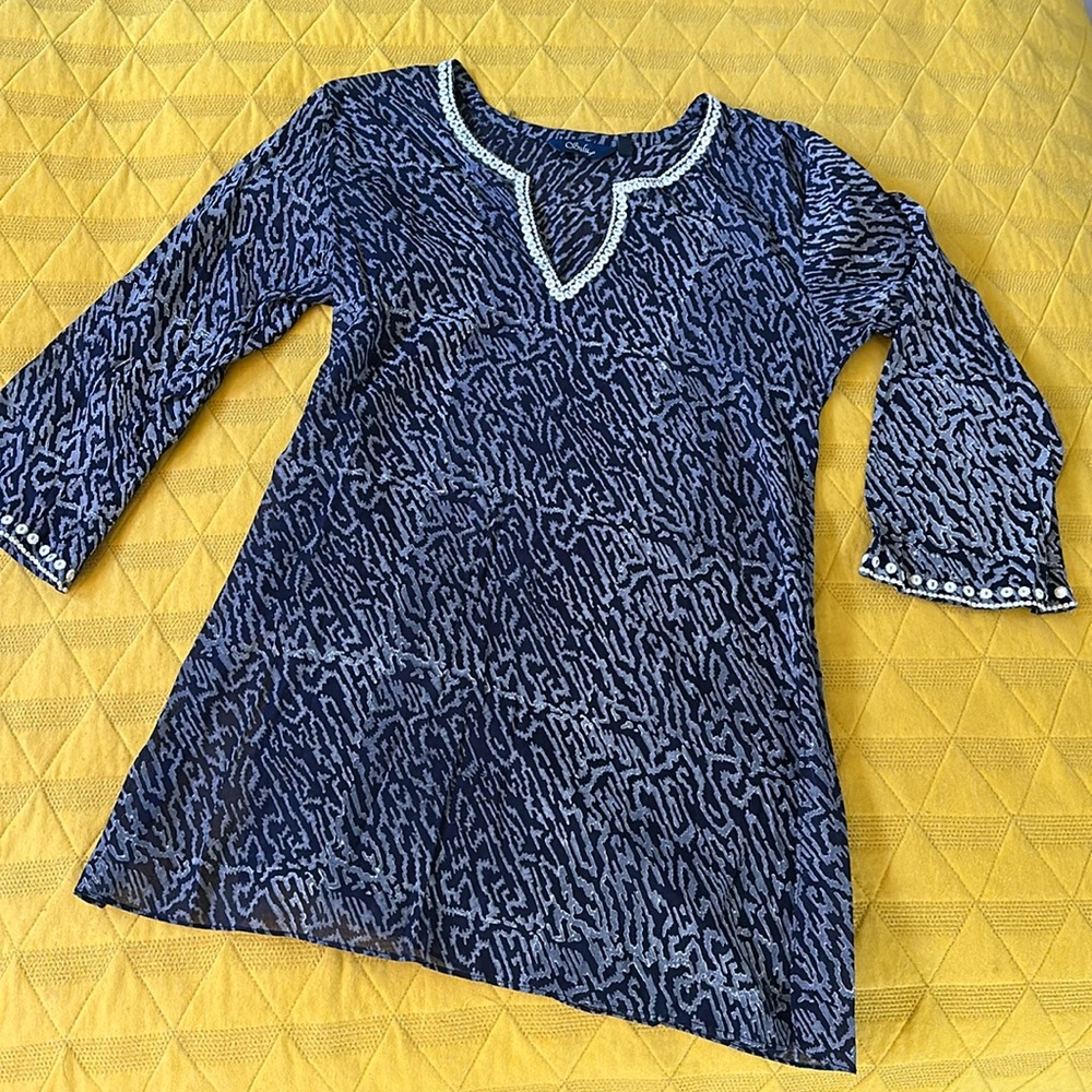 Beautiful cotton/linen Indian tunic size 4